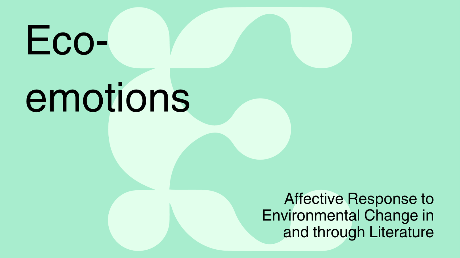 Poster for the reading group Crisis and Care in Ecocritical Literature with Teresa Pepe